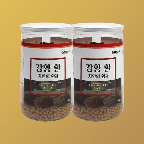 헬로팜 강황 환 400g 밀폐용기 제품 x 2개