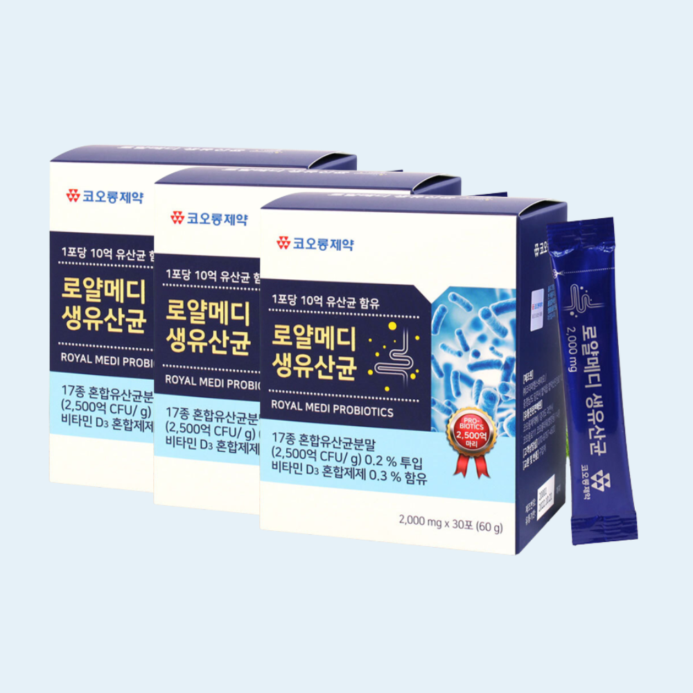 코오롱제약 로얄메디 생유산균 (30포, 단품)x3개
