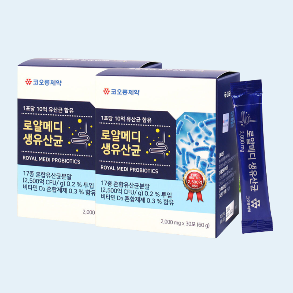 코오롱제약 로얄메디 생유산균 (30포, 단품)x2개