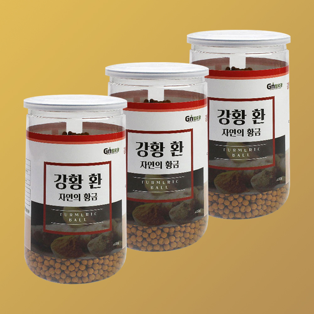 헬로팜 강황 환 400g 밀폐용기 제품 x 3개